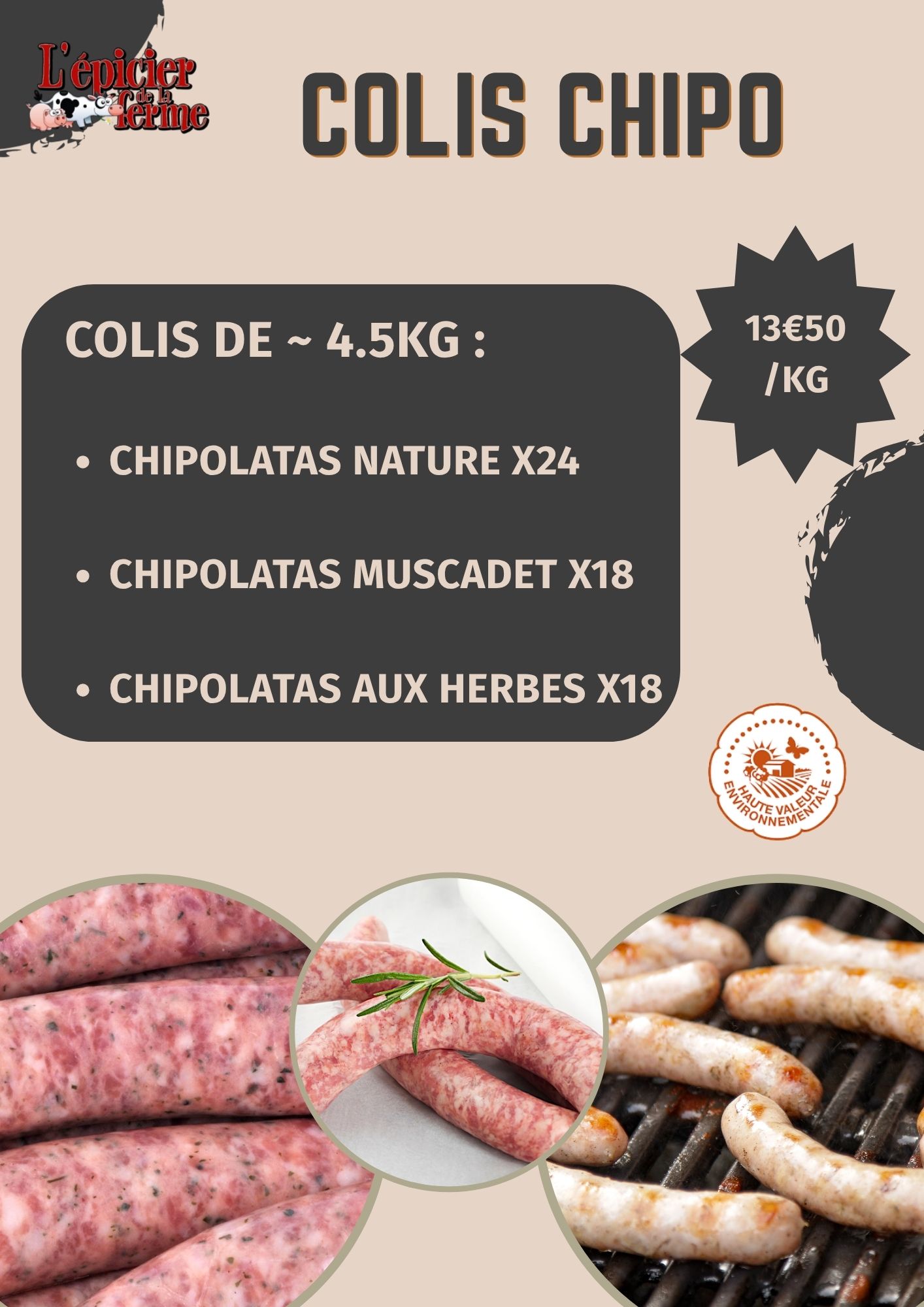COLIS DE CHIPOLATAS