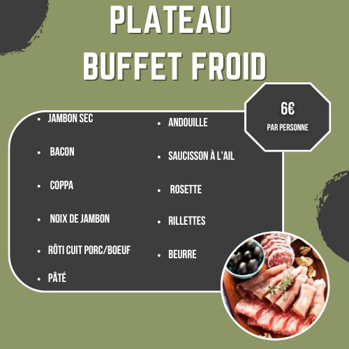 Plateau buffet froid