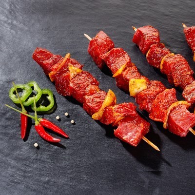 Brochette de boeuf barbecue