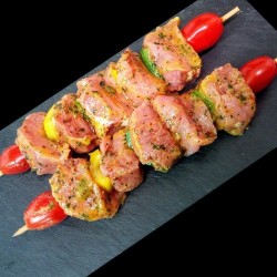 Brochette de porc aux herbes